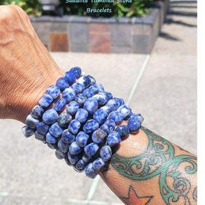 Sodalite Crystal Tumbled Bracelet